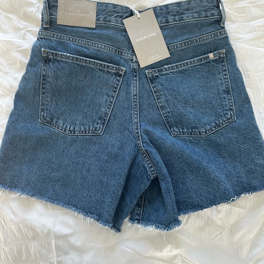 NWT Everlane Women's Denim Jean Shorts - Blue